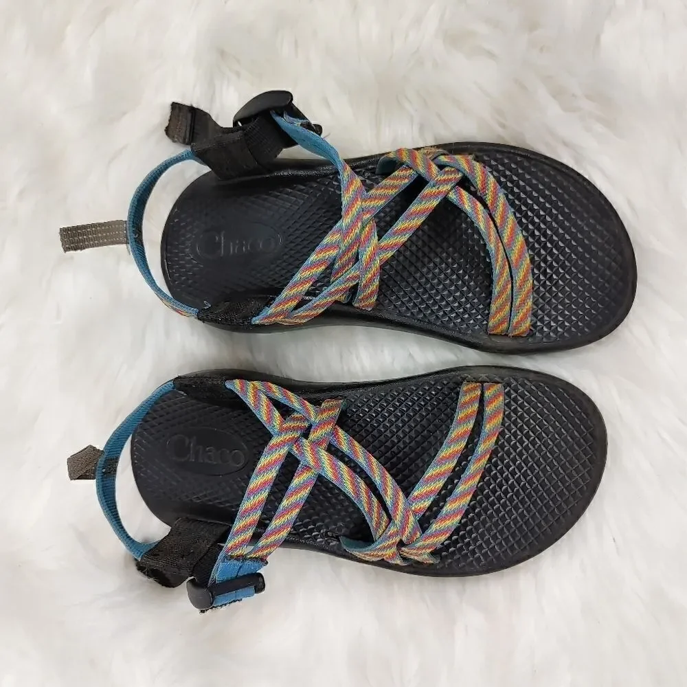 Chaco ZX/2  Strappy Vibram Sandal Rainbow Stripe Y